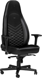 Noblechairs Silla Gamer Icon, hasta 150Kg, Negro/Blanco 