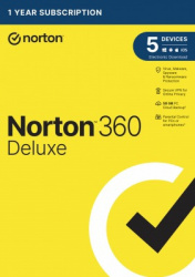 Norton Lifelock 360 Deluxe, 5 Licencias, 1 Año, Windows/Mac ― Producto Digital Descargable 