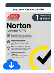 Norton Lifelock WiFi VPN, 1 Licencia, 1 Año, Windows/Mac ― Producto Digital Descargable 