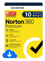 Norton Lifelock 360 Premium, 10 Licencias, 2 Años, Windows/Mac ― Producto Digital Descargable 