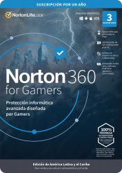 Norton 360 For Gamers/Total Security, 3 Dispositivos, 1 Año, Windows/Mac/Android/iOS ― ¡Compra y recibe de regalo una licencia Norton 360 Advanced! Limitado a 1 por cliente. ― ¡Obtén $100 en saldo de regalo para su próxima compra! 