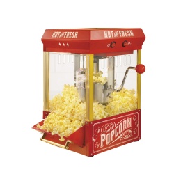 Nostalgia Maquina de Palomitas, 10 Tazas, Blanco/Rojo 