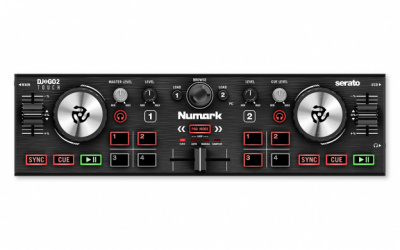 Numark Controlador DJ DJ2GO2, 2 Canales, Negro 