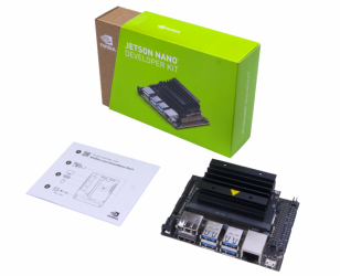 NVIDIA Kit Placa de Desarrollo Jetson Nano B01, para Proyectos de IA, Negro 