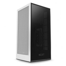 Gabinete NZXT H1 con Ventana, Midi-Tower, Mini-ITX, USB 3.1, incluye Fuente de 650W, Blanco 