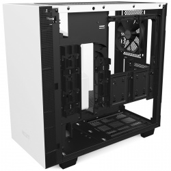 Gabinete NZXT H400 con Ventana, Mini-Tower, Mini-ITX/MicroATX, USB 3.0, sin Fuente, Blanco/Negro 