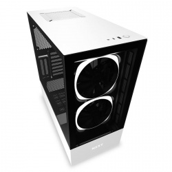 Gabinete NZXT H510 Elite con Ventana RGB, Midi-Tower, ATX/E-ATX/Micro ATX/Mini-ATX, USB 3.0, sin Fuente, 4 Venitiladores Instalados, Blanco 