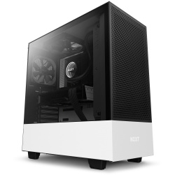 Gabinete NZXT H510 Flow con Ventana Midi-Tower, Mini-ITX/Micro ATX/ATX, USB 3.0, sin Fuente, 2 Ventiladores Aer F Instalados, Blanco 