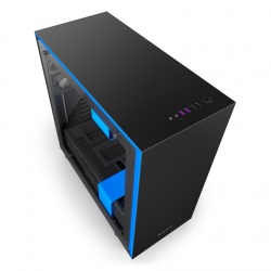 Gabinete NZXT H700 con Ventana, Midi-Tower, ATX/EATX/Micro-ATX/Mini-ATX, USB 2.0/3.0, sin Fuente, Negro/Azul 