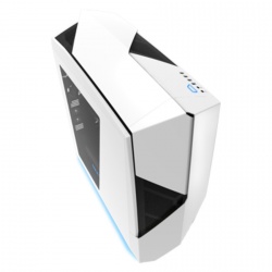 Gabinete NZXT Noctis 450 con Ventana, Midi-Tower, ATX/micro-ATX/mini-iTX, USB 2.0/3.0, sin Fuente, Blanco/Azul 
