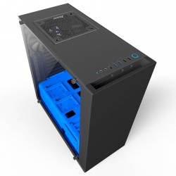 Gabinete NZXT S340 Elite con Ventana, Midi-Tower, ATX/Micro-ATX/Mini-ATX, USB 2.0/3.0, sin Fuente, Negro/Azul 