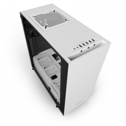 Gabinete NZXT S340 Elite con Ventana, Midi-Tower, ATX/Micro-ATX/Mini-ITX, USB 2.0/3.0, sin Fuente, Blanco 