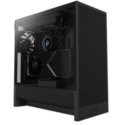 Gabinete NZXT H5 Flow, Midi-Tower, ATX/Micro-ATX/Mini-ITX, USB 3.0, sin Fuente, 2 Ventiladores Instalados, Negro 