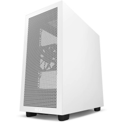 Gabinete NZXT H7 Flow, Midi-Tower, ATX/EATX/Micro-ATX/Mini-ITX, USB 3.0, sin Fuente, 2 Ventiladores Instalados, Negro/Blanco 