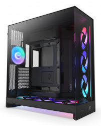 Gabinete NZXT H9 Flow RGB+, Midi-Tower, ATX/EATX/Micro-ATX/Mini-ITX, USB 3.0, sin Fuente, 7 Ventiladores Instalados, Negro 