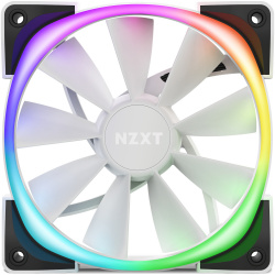 Ventilador NZXT Aer RGB 2, 120mm, 500 - 1500RPM, Blanco 