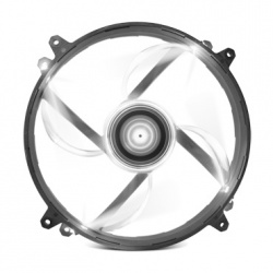 Ventilador NZXT FZ-200 Airflow, LED Blanco, 200mm, 700RPM, Negro 