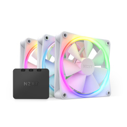 Ventilador NZXT F120 RGB Twin, 3x 120mm, 1800RPM, RGB, Blanco  