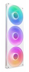 Ventilador NZXT F420 RGB Core, 3x 140mm, 2000RPM, RGB, Blanco 