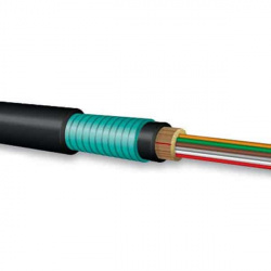 OCC Cable Fibra Óptica OM2 de 12 Hilos, Negro - Precio por Metro 