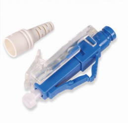 OCC Conector de Fibra Óptica Xpress Ultra LC Prepulido, Azul/Blanco 