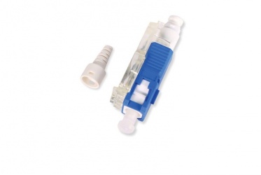 OCC Conector Prepulido Fibra Óptica, SC Macho, Azul/Blanco 