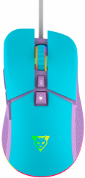 Mouse Gamer Ergonómico Ocelot Gaming Candy Blue, Alámbrico, Óptico, 7.200DPI, USB-A, Azul 