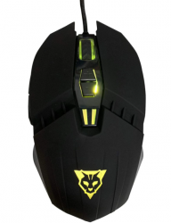 Mouse Gamer Ergonómico Ocelot Gaming OGEM01, Alámbrico, Óptico, 2.400DPI, USB-A, Negro  