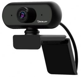 Ocelot Gaming Webcam OGW-01, 1080P, 1920 x 1080 Pixeles, USB 2.0, Negro 