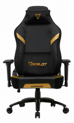 Ocelot Gaming Silla Gamer OS-KING, hasta 150Kg, Negro/Amarillo 