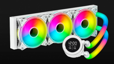 Ocelot Gaming Polar Wave 360 White Enfriamiento Líquido para CPU, 3x 120mm, hasta 1800RPM, Blanco  