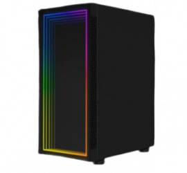 Gabinete Ocelot Gaming PORTAL-M4, Midi-Tower, ATX/Micro-ATX/Mini-ITX, USB 2.0/3.0, sin Fuente, 3 Ventiladores Instalados, Negro 