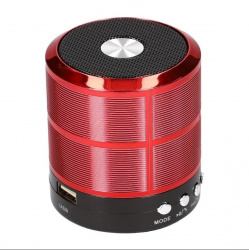 OEM Bocina Portátil WS-887RD, Bluetooth 2.0, Alámbrico/Inalámbrico, 3W RMS, USB, Rojo/Negro 