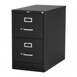 Office Dimensions Archivero Vertical 14113, 2 Cajones, Negro 
