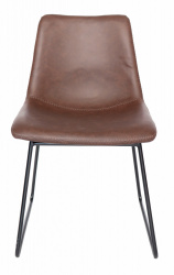 Offiho Silla OHV-56, Respaldo acolchado, Café 