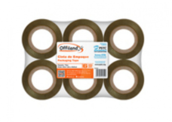 Offiland Cinta Adhesiva 040, 6 Rollos de 48mm x 150m, Transparente 