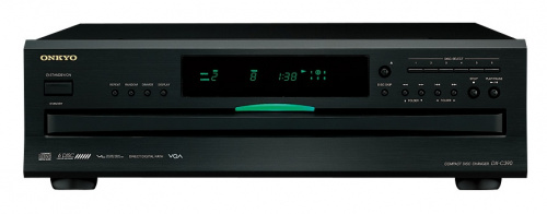 Onkyo Reproductor Carrusel de 6 CDs DX-C390, Optical/Coaxial, Negro 