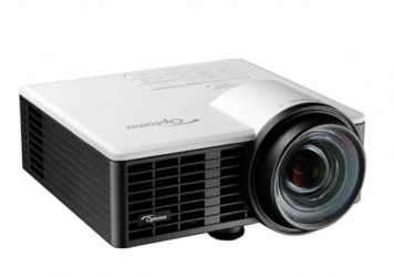 Proyector Optoma ML750ST DLP, 1280x720 HD, 450 lúmenes ANSI, Tiro Corto, con Bocinas, Blanco  