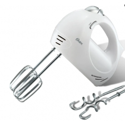 Oster Batidora de Mano 2499-013-BLAN, 250W, 5 Velocidades 