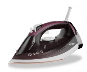 Oster Plancha de Vapor Seco, Antiadherente, 0.3 Litros, Vino/Blanco 