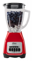 Oster Licuadora BLSTKAGRPB, 1.5 Litros, 800W, 2 Velocidades, Rojo 