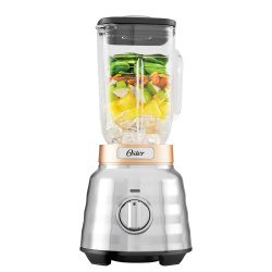 Oster Licuadora BLSTPBRG, 1.75L, 1500W, 3 Velocidades, Metálico 