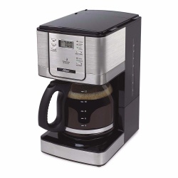 Oster Cafetera BVSTDC4401-013, para 12 Tazas, Semi-Automática, Negro/Plata 