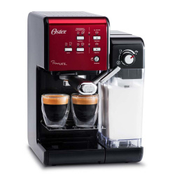 Oster Cafetera PrimaLatte, 8 Tazas, 1.5L, Rojo/Negro 