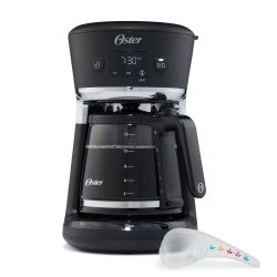Oster Cafetera BVSTRF100013, 12 Tazas, Negro 