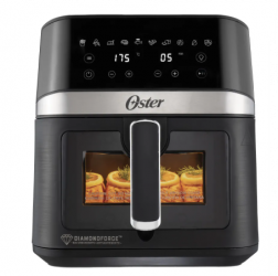 Oster Freidora de Aire CKSTAF60WDDF, 6 Litros, 1700W, 200 °C, Negro 