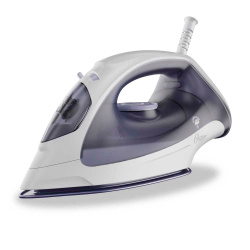 Oster Plancha a Vapor GCSTBS3802, Suela Antiadherente, 0.16L, Blanco/Morado 