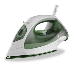 Oster Plancha a Vapor GCSTBS3803, Suela Antiadherente, 0.16L, Blanco/Verde 