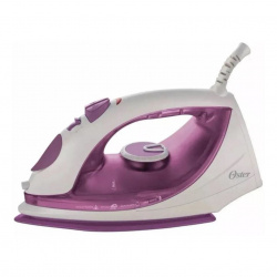 Oster Plancha de Vapor en Seco Rocio, Suela Antiadherente, Violeta/Blanco 