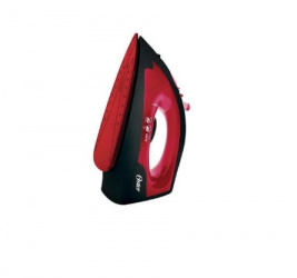 Oster Plancha a Vapor, 1200W, 0.24 Litros, Negro/Rojo 